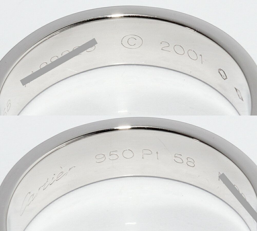 Cartier Cartier Cartier Love Pt950 Platinum Ring Size 17 Precious Metal Ring B40849 DUTY FREE for USA Size ONE SIZE - 4 Thumbnail
