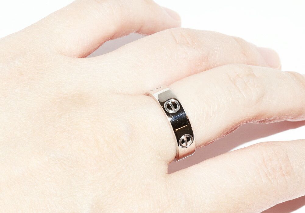 Cartier Cartier Cartier Love Pt950 Platinum Ring Size 55 Precious Metal Ring B40849 DUTY FREE for USA Size ONE SIZE - 5 Thumbnail