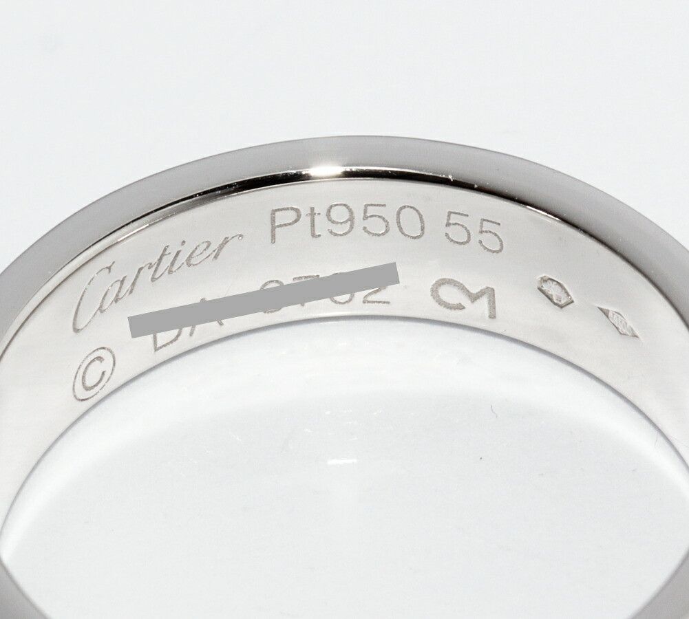 Cartier Cartier Cartier Love Pt950 Platinum Ring Size 55 Precious Metal Ring B40849 DUTY FREE for USA Size ONE SIZE - 4 Thumbnail