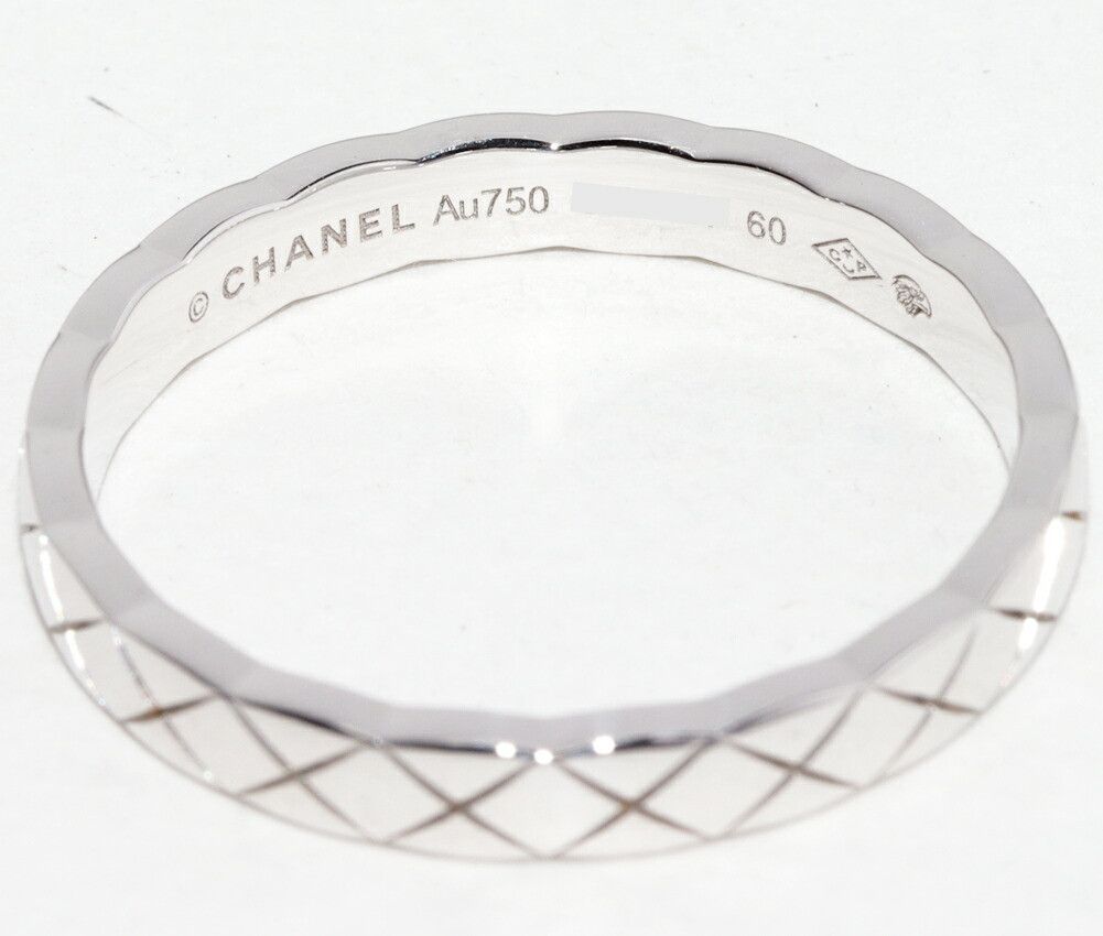 Chanel Chanel Chanel Coco Crush Au750 White Gold Ring Size 19 Precious Metal Ring J11793 DUTY FREE for USA Size ONE SIZE - 5 Thumbnail