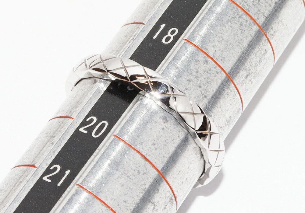 Chanel Chanel Chanel Coco Crush Au750 White Gold Ring Size 19 Precious Metal Ring J11793 DUTY FREE for USA Size ONE SIZE - 2 Thumbnail