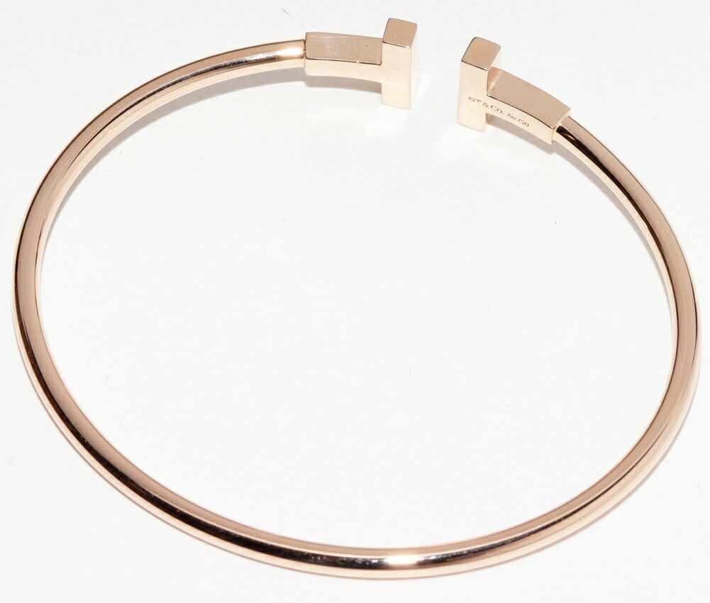 Tiffany & Co. Tiffany & Co. Tiffany & Co. T Wire Au750 Pink Gold Diamond Bracelet Precious Metal Bracelet DUTY FREE for USA Size ONE SIZE - 3 Thumbnail