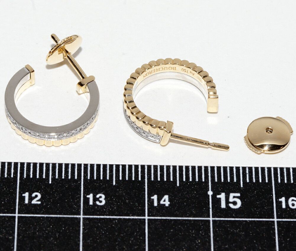 Other Boucheron Boucheron Quatre Radiant Au750 Diamond Earrings Precious Metal Earrings JCO00671 DUTY FREE for USA Size ONE SIZE - 4 Thumbnail