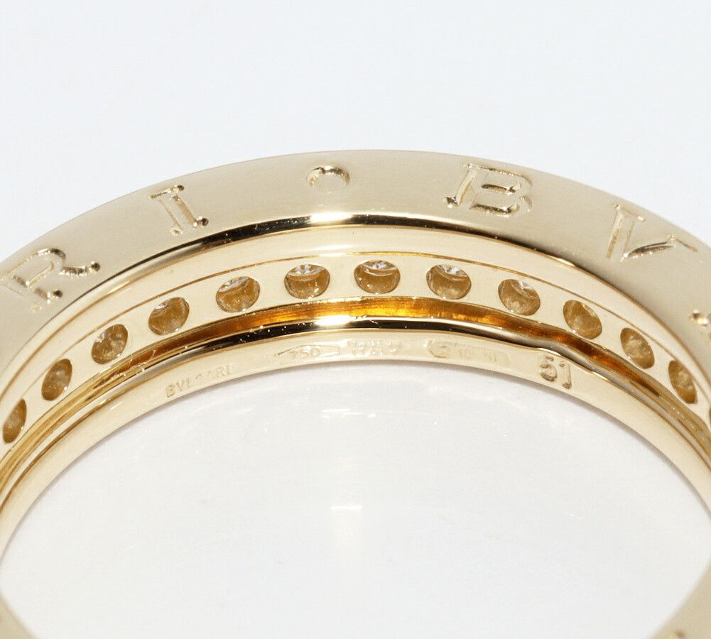 Bvlgari Bvlgari Bvlgari B.zero1 Au750 Diamond Ring Size 51 Precious Metal Ring AN850561 DUTY FREE for USA Size ONE SIZE - 4 Thumbnail