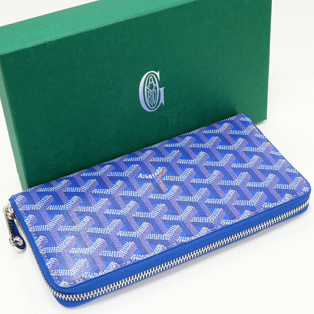 Goyard Goyard Goyard Matignon GM PVC Canvas Calf Long Zipper Wallet Textile Long Wallet MATIG2GMLTY10CL10P DUTY FREE for USA Size ONE SIZE - 2 Thumbnail
