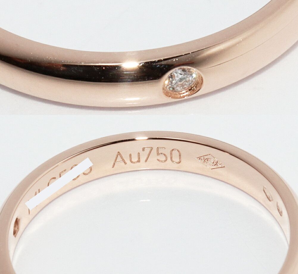 Cartier Cartier Cartier 1895 Wedding Ring Au750 Diamond Ring Size 49 Precious Metal Ring B40882 DUTY FREE for USA Size ONE SIZE - 5 Thumbnail