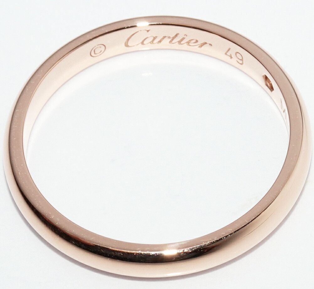 Cartier Cartier Cartier 1895 Wedding Ring Au750 Diamond Ring Size 49 Precious Metal Ring B40882 DUTY FREE for USA Size ONE SIZE - 4 Thumbnail