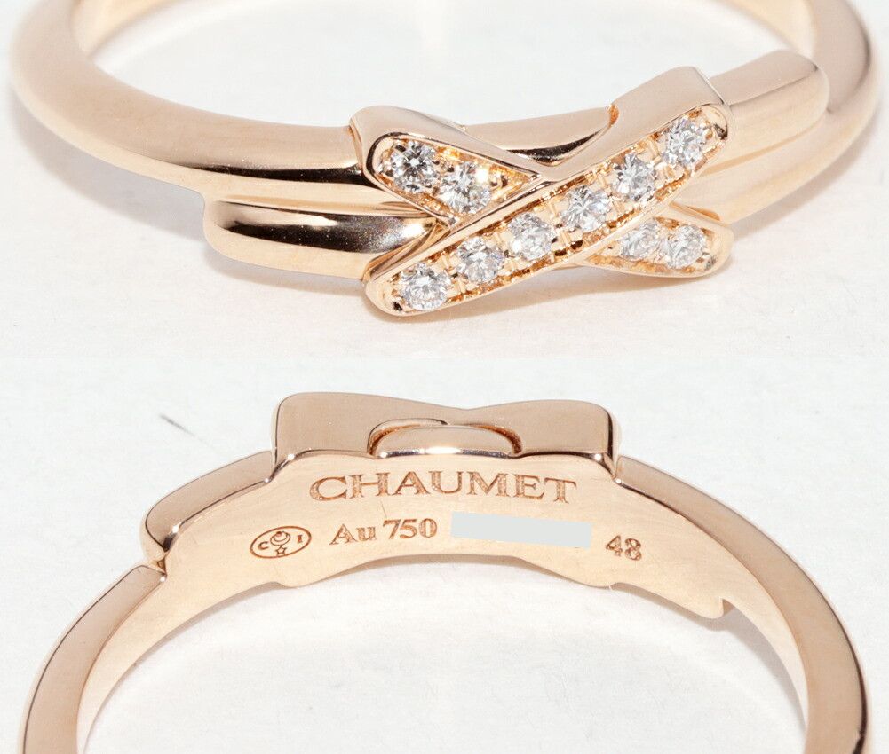 Other Chaumet Chaumet Jeux de Liens Au750 Diamond Ring Size 48 Precious Metal Ring 082218 DUTY FREE for USA Size ONE SIZE - 5 Thumbnail