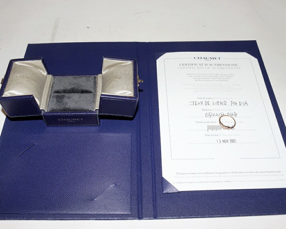 Other Chaumet Chaumet Jeux de Liens Au750 Diamond Ring Size 48 Precious Metal Ring 082218 DUTY FREE for USA Size ONE SIZE - 3 Thumbnail