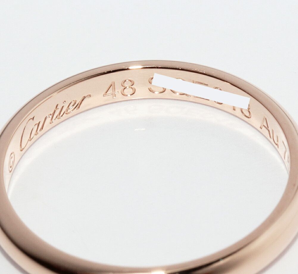 Cartier Cartier Cartier 1895 Wedding Ring Au750 Ring Size 8 Precious Metal Ring B40881 DUTY FREE for USA Size ONE SIZE - 5 Thumbnail