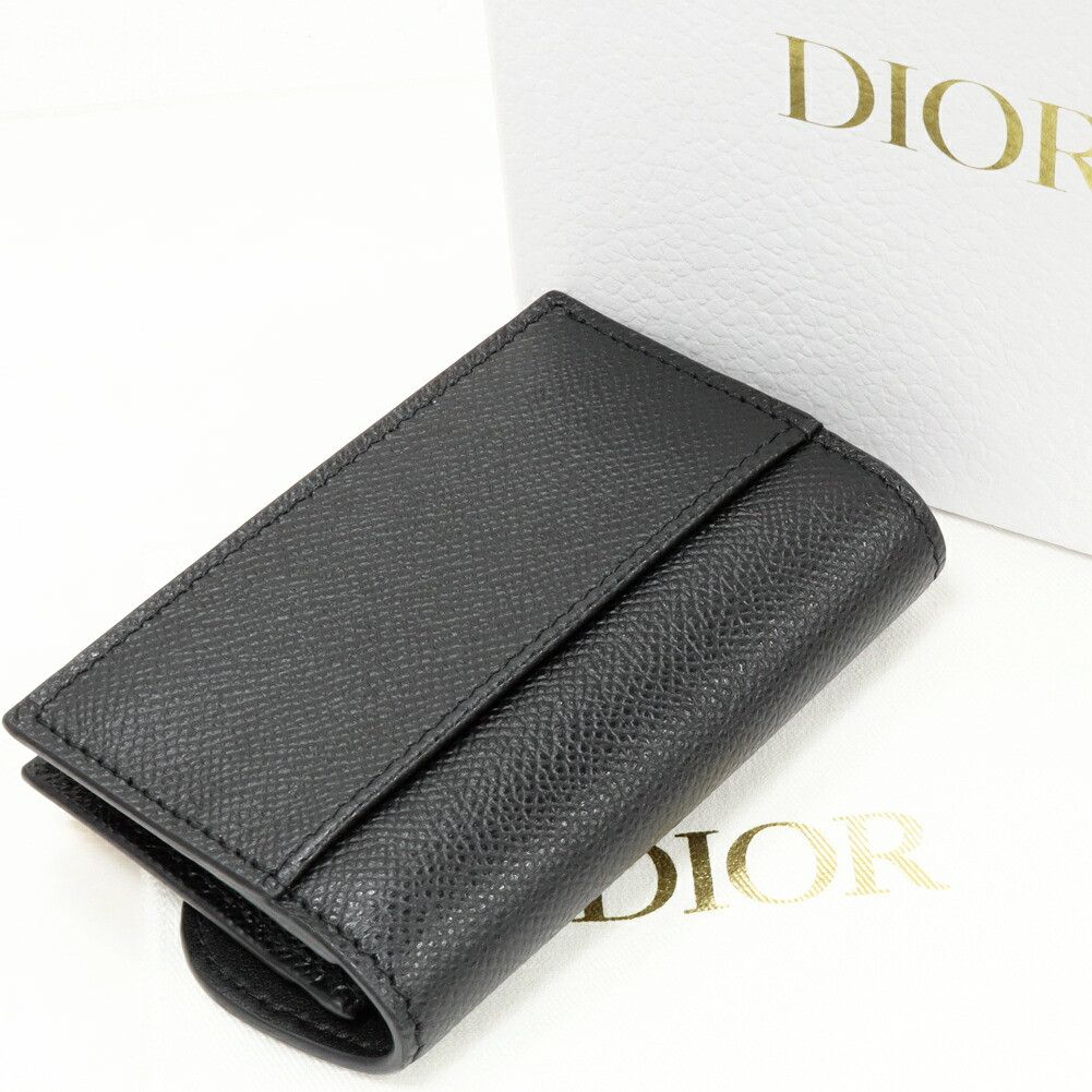 Dior Dior Dior Saddle Bloom Grained Calfskin Card Holder Leather Business card case S5611CBAA_M900 DUTY FREE for USA Size ONE SIZE - 2 Thumbnail