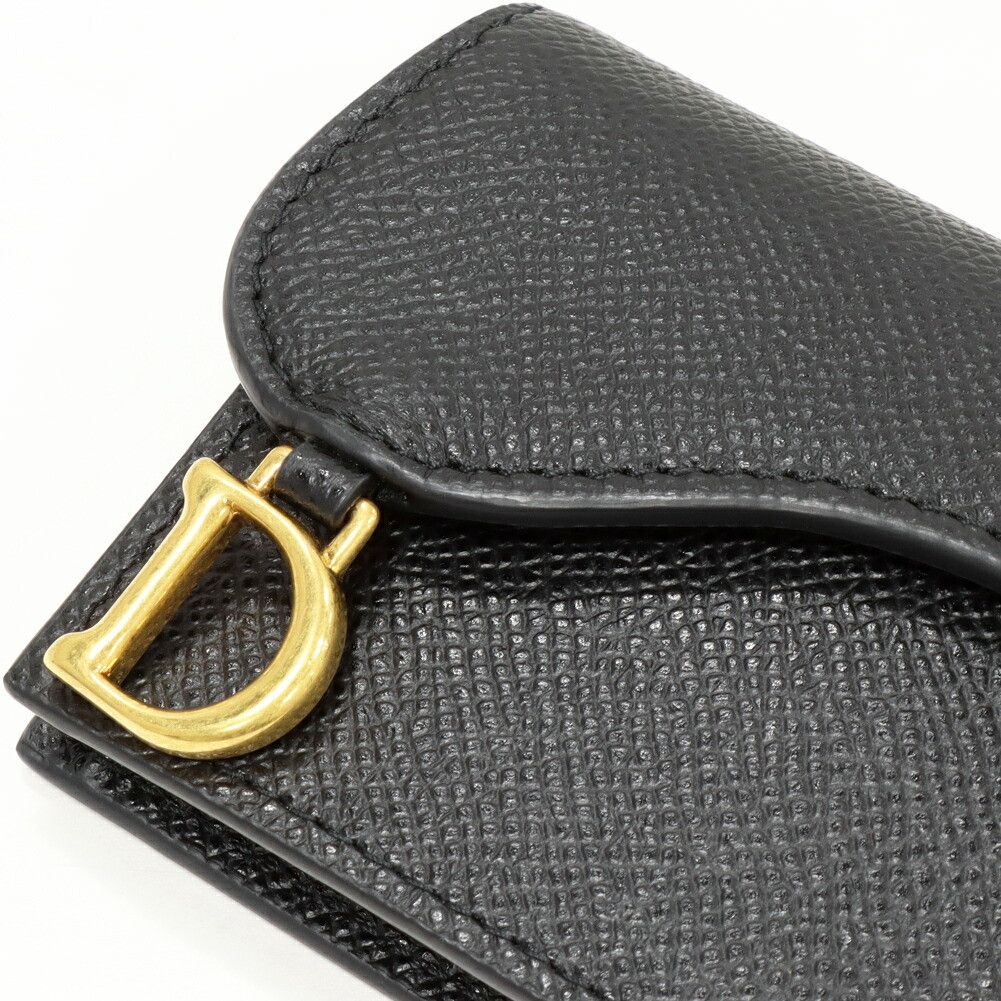 Dior Dior Dior Saddle Bloom Grained Calfskin Card Holder Leather Business card case S5611CBAA_M900 DUTY FREE for USA Size ONE SIZE - 5 Thumbnail
