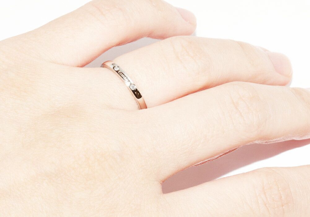 Cartier Cartier Cartier Ballerine Wedding Ring Pt950 Diamond Ring Size 48 Precious Metal Ring B40929 DUTY FREE for USA Size ONE SIZE - 6 Thumbnail