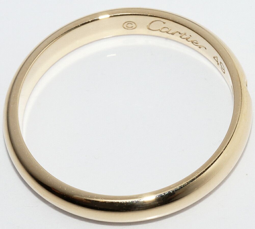 Cartier Cartier Cartier 1895 Wedding Ring Au750 Diamond Ring Size 49 Precious Metal Ring B40576 DUTY FREE for USA Size ONE SIZE - 3 Thumbnail