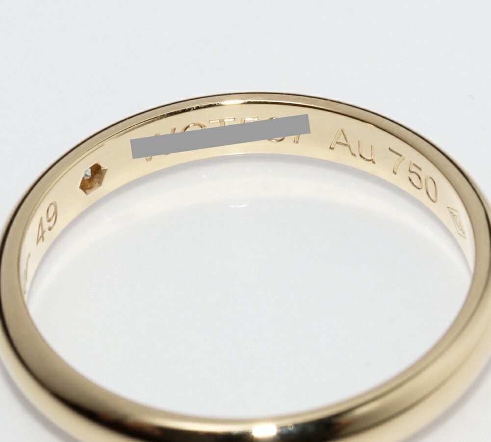 Cartier Cartier Cartier 1895 Wedding Ring Au750 Diamond Ring Size 49 Precious Metal Ring B40576 DUTY FREE for USA Size ONE SIZE - 4 Thumbnail