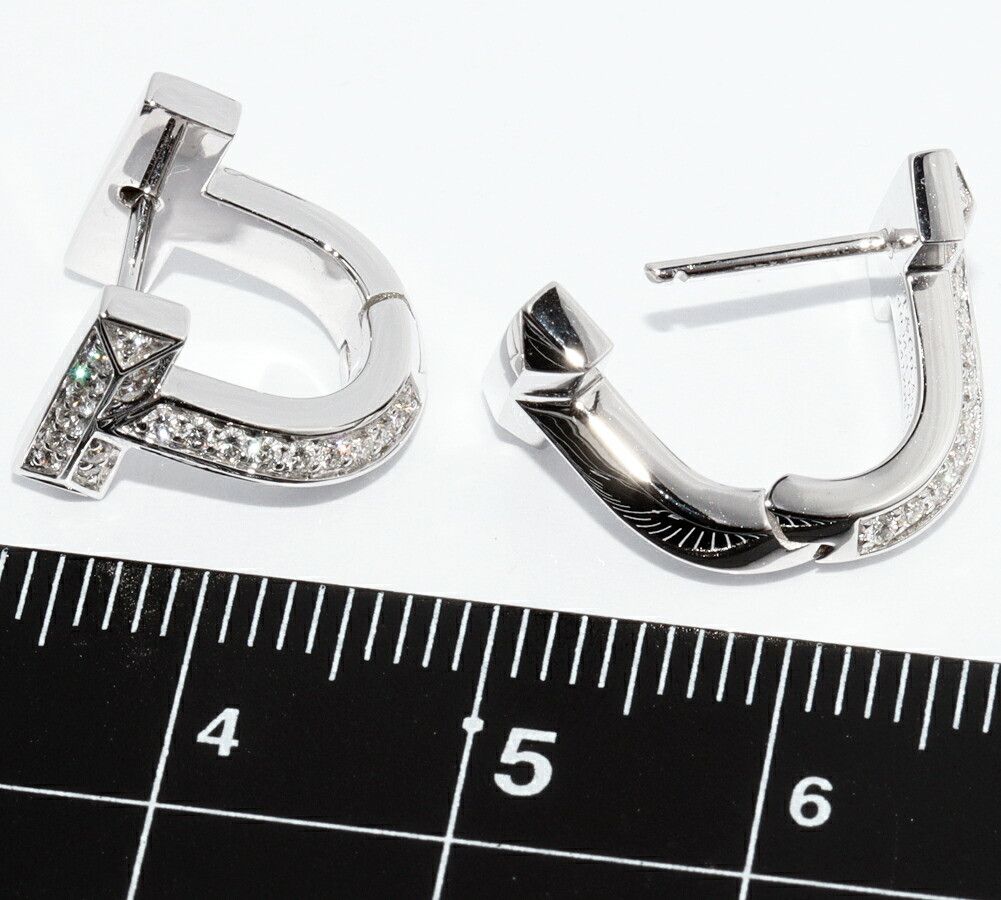 Tiffany & Co. Tiffany & Co. Tiffany & Co. T One Au750 White Gold Diamond Earrings Precious Metal Earrings DUTY FREE for USA Size ONE SIZE - 3 Thumbnail