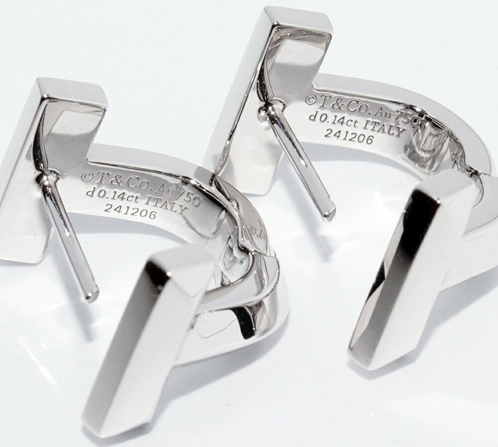 Tiffany & Co. Tiffany & Co. Tiffany & Co. T One Au750 White Gold Diamond Earrings Precious Metal Earrings DUTY FREE for USA Size ONE SIZE - 4 Thumbnail