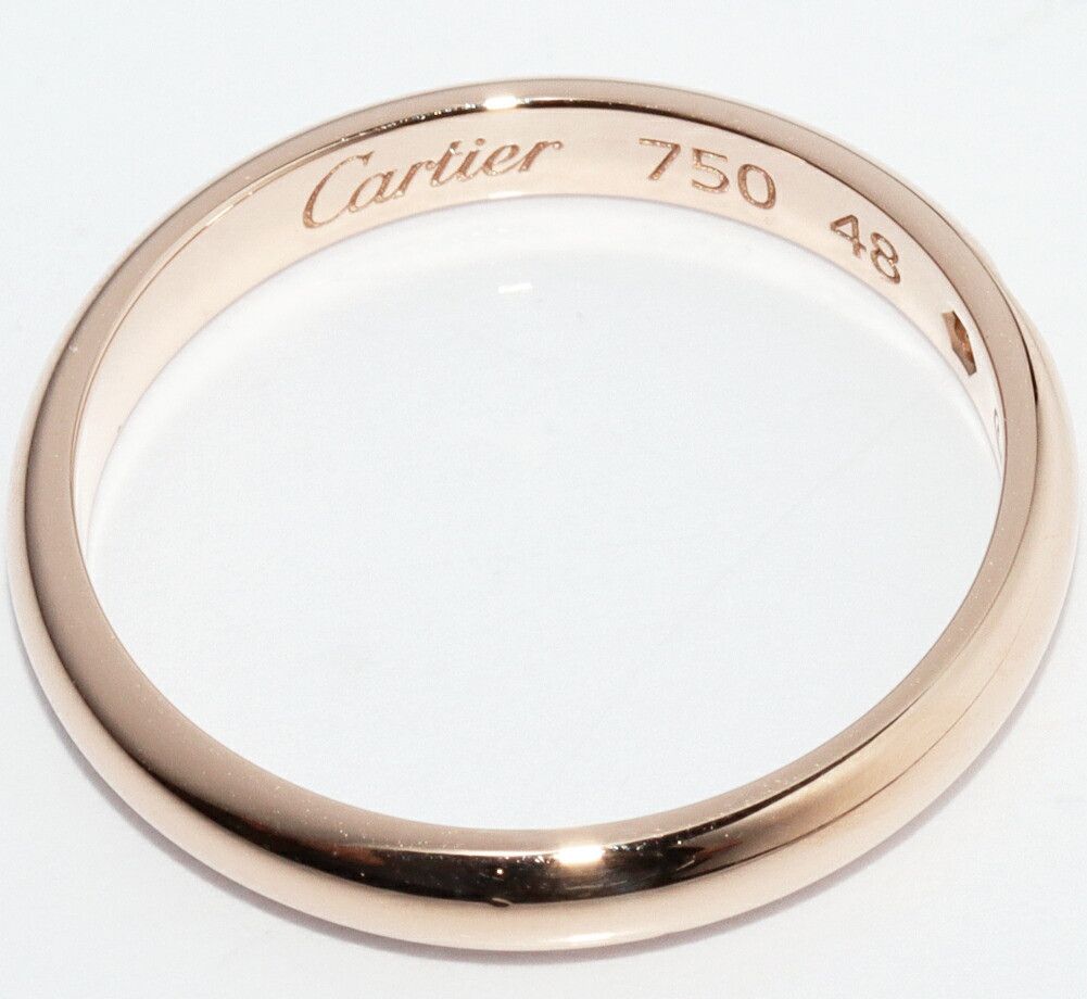 Cartier Cartier Cartier 1895 Wedding Ring Au750 Diamond Ring Size 8 Precious Metal Ring B40882 DUTY FREE for USA Size ONE SIZE - 3 Thumbnail