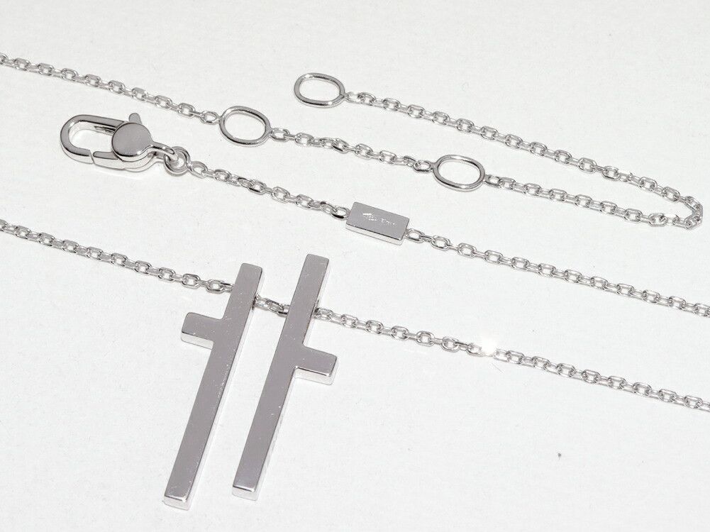 Gucci Gucci Gucci Au750 Cross Pendant Necklace Precious Metal Necklace DUTY FREE for USA Size ONE SIZE - 4 Thumbnail