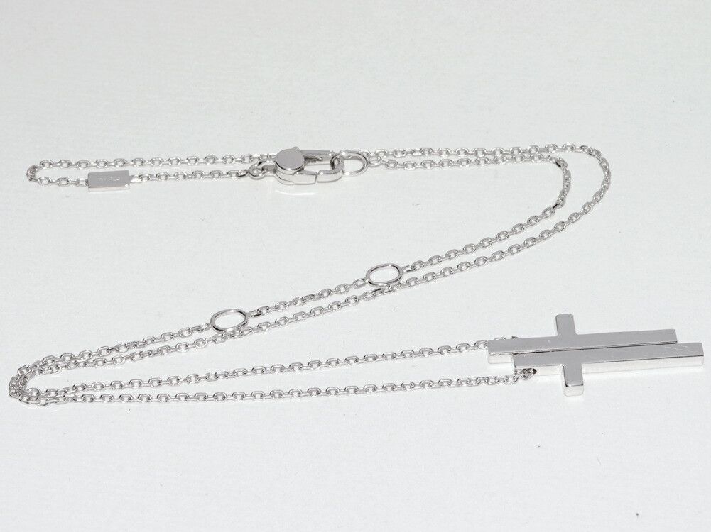 Gucci Gucci Gucci Au750 Cross Pendant Necklace Precious Metal Necklace DUTY FREE for USA Size ONE SIZE - 3 Thumbnail