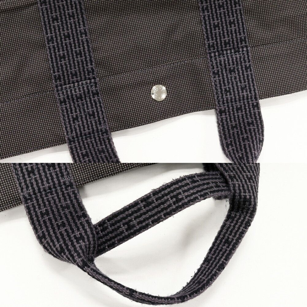 Hermes Hermes Hermes Herline Canvas Tote MM Textile Tote Bag DUTY FREE for USA Size ONE SIZE - 6 Thumbnail