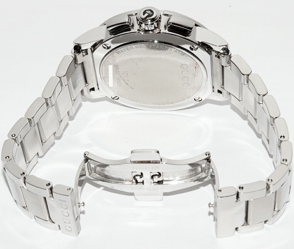 Gucci Gucci Gucci G Chrono Stainless Steel Chronograph Metal Quartz YA101201 101.2 DUTY FREE for USA Size ONE SIZE - 2 Thumbnail
