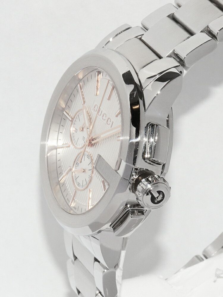 Gucci Gucci Gucci G Chrono Stainless Steel Chronograph Metal Quartz YA101201 101.2 DUTY FREE for USA Size ONE SIZE - 4 Thumbnail