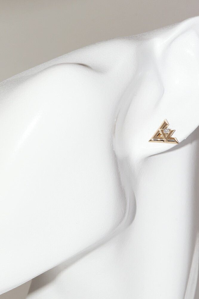 Louis Vuitton Louis Vuitton Louis Vuitton Volt One Au750 Diamond Single Earring Precious Metal Earrings Q96969 DUTY FREE for USA Size ONE SIZE - 2 Thumbnail