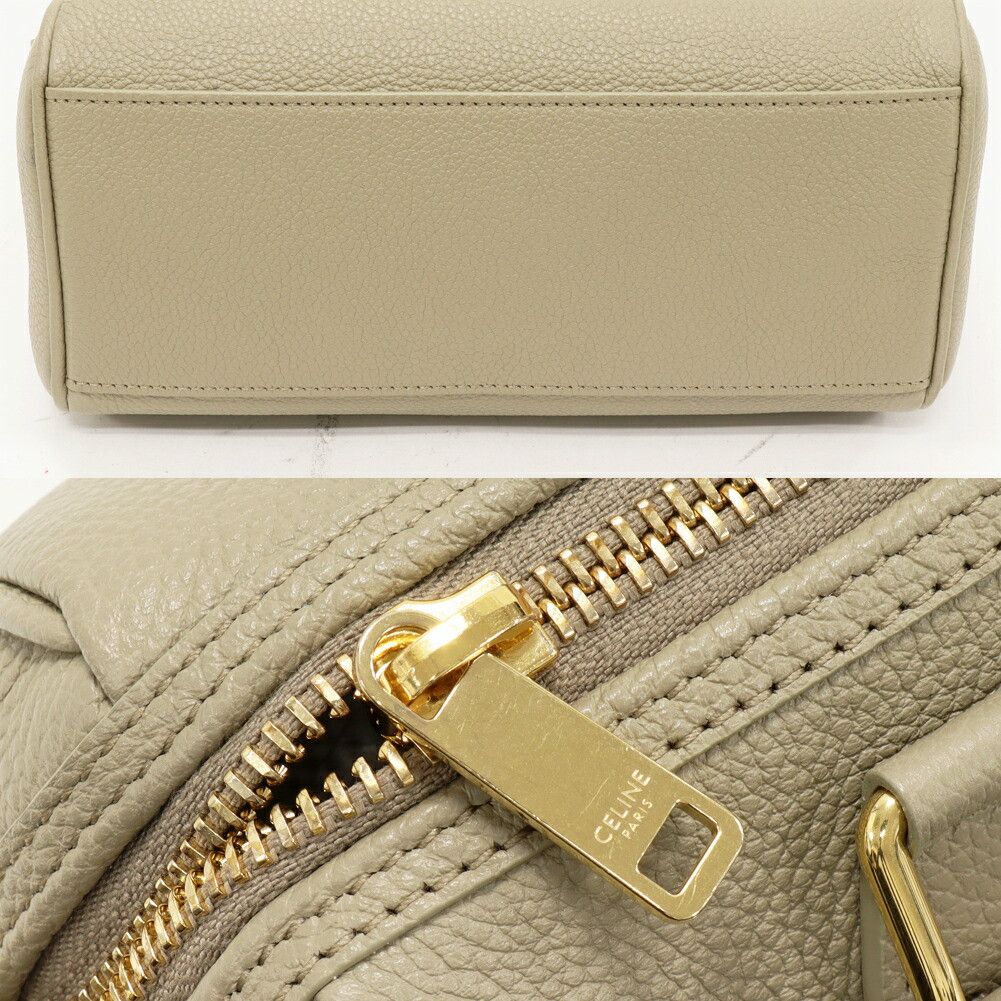 Celine Celine CELINE Cuir Triomphe Grained Calfskin 2way Boston Bag Leather Shoulder Bag DUTY FREE for USA Size ONE SIZE - 5 Thumbnail