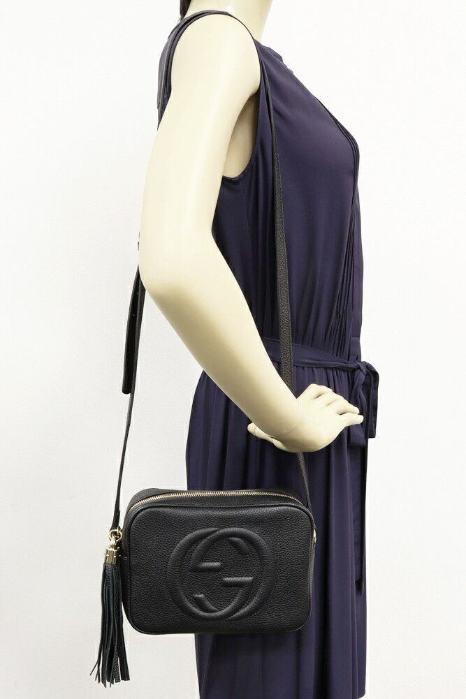 Gucci Gucci Gucci Soho Small Disco Bag Calf Shoulder Bag Leather Shoulder Bag 308364A7M0G1000 DUTY FREE for USA Size ONE SIZE - 2 Thumbnail