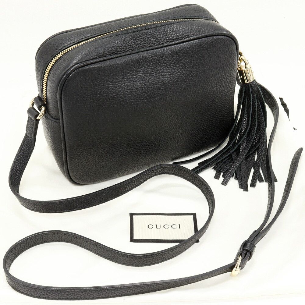 Gucci Gucci Gucci Soho Small Disco Bag Calf Shoulder Bag Leather Shoulder Bag 308364A7M0G1000 DUTY FREE for USA Size ONE SIZE - 3 Thumbnail
