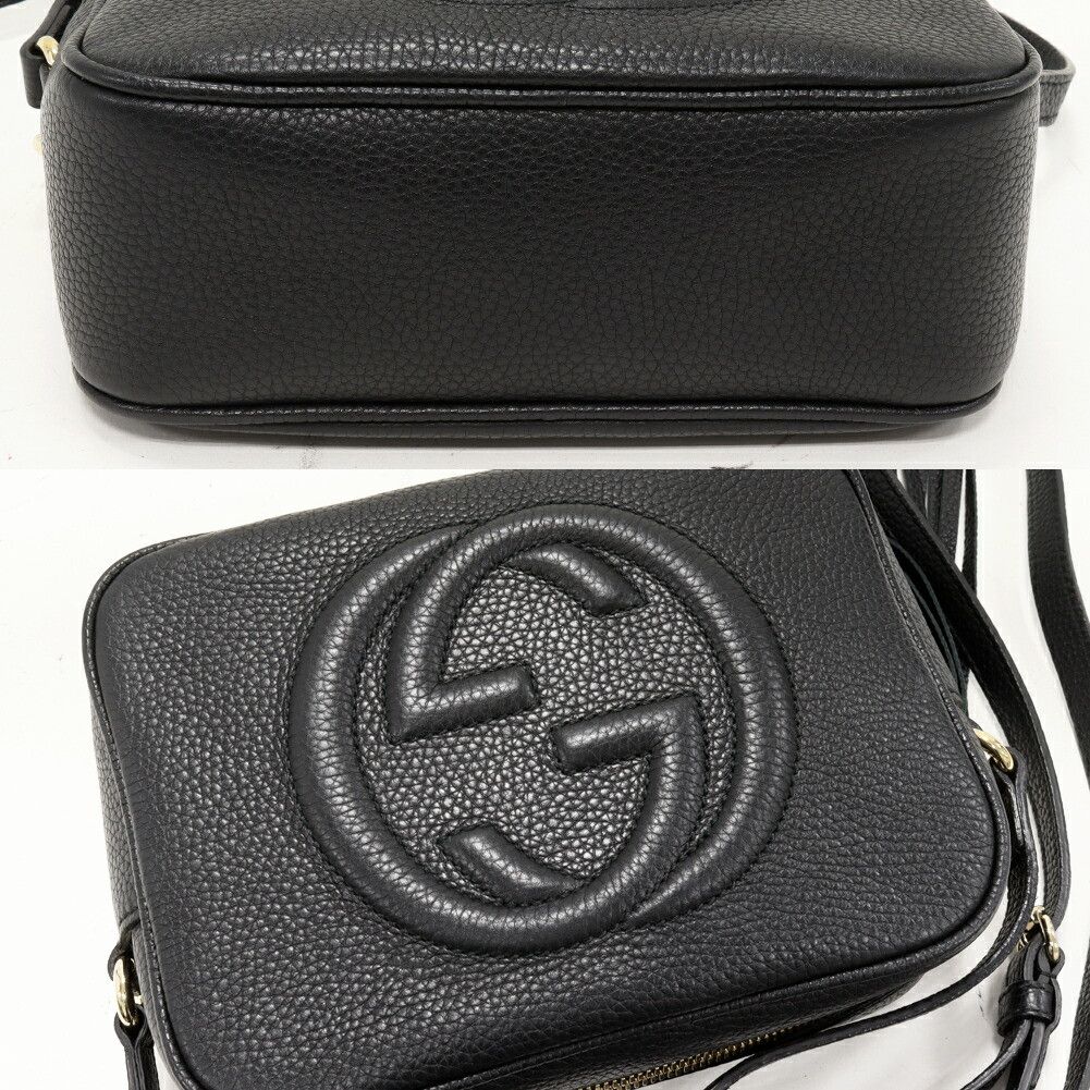 Gucci Gucci Gucci Soho Small Disco Bag Calf Shoulder Bag Leather Shoulder Bag 308364A7M0G1000 DUTY FREE for USA Size ONE SIZE - 5 Thumbnail