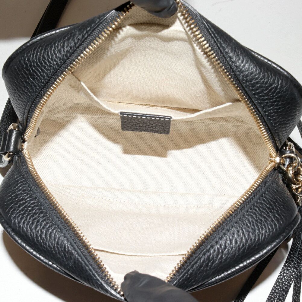 Gucci Gucci Gucci Soho Small Disco Bag Calf Shoulder Bag Leather Shoulder Bag 308364A7M0G1000 DUTY FREE for USA Size ONE SIZE - 4 Thumbnail