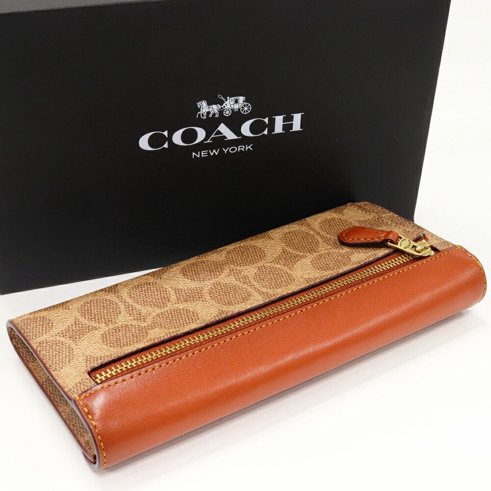 Coach Coach COACH Wyn Soft Wallet Long Wallet Leather Long Wallet C2327 DUTY FREE for USA Size ONE SIZE - 2 Thumbnail