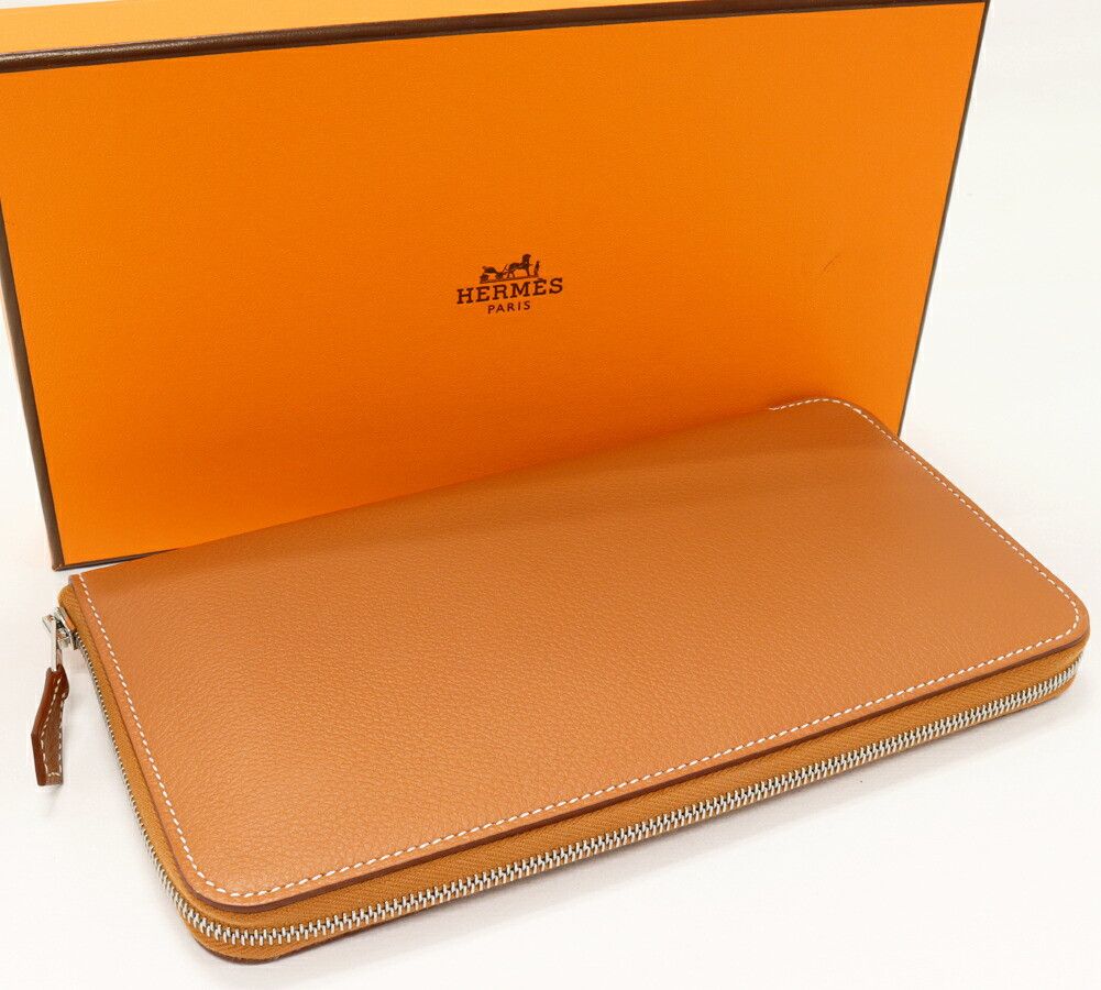 Hermes Hermes Hermes Azap Long SilkIn Evercolor Wallet Leather Long Wallet W DUTY FREE for USA Size ONE SIZE - 2 Thumbnail