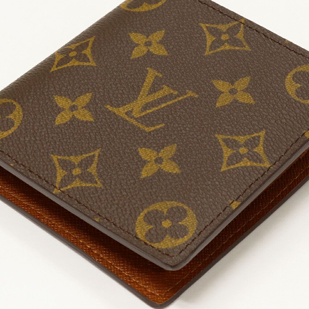 Louis Vuitton Louis Vuitton Louis Vuitton Portefeuille Marco Monogram Wallet Textile Short Wallet M61675 DUTY FREE for USA Size ONE SIZE - 6 Thumbnail