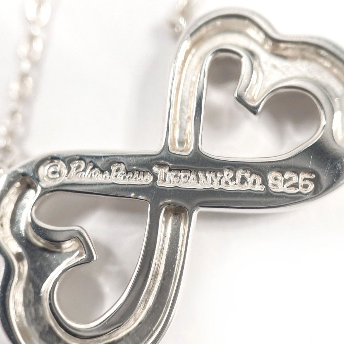 Tiffany & Co. Tiffany & Co. Tiffany & Co. Double Loving Heart Paloma Picasso Silver Necklace Precious Metal Necklace DUTY FREE for USA Size ONE SIZE - 5 Thumbnail