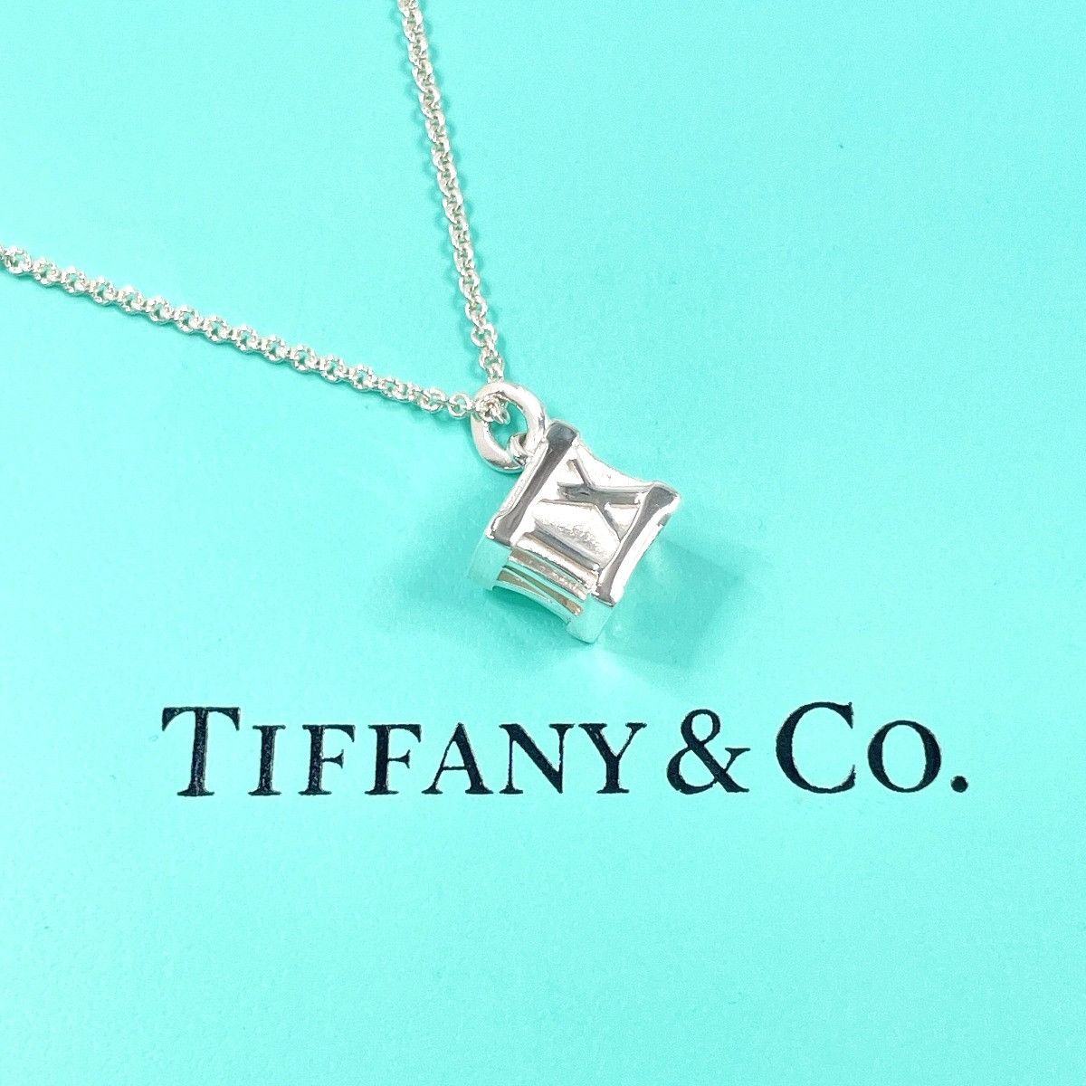Tiffany & Co. Tiffany & Co. Tiffany & Co. Atlas Cube Silver Necklace Precious Metal Necklace DUTY FREE for USA Size ONE SIZE - 2 Thumbnail