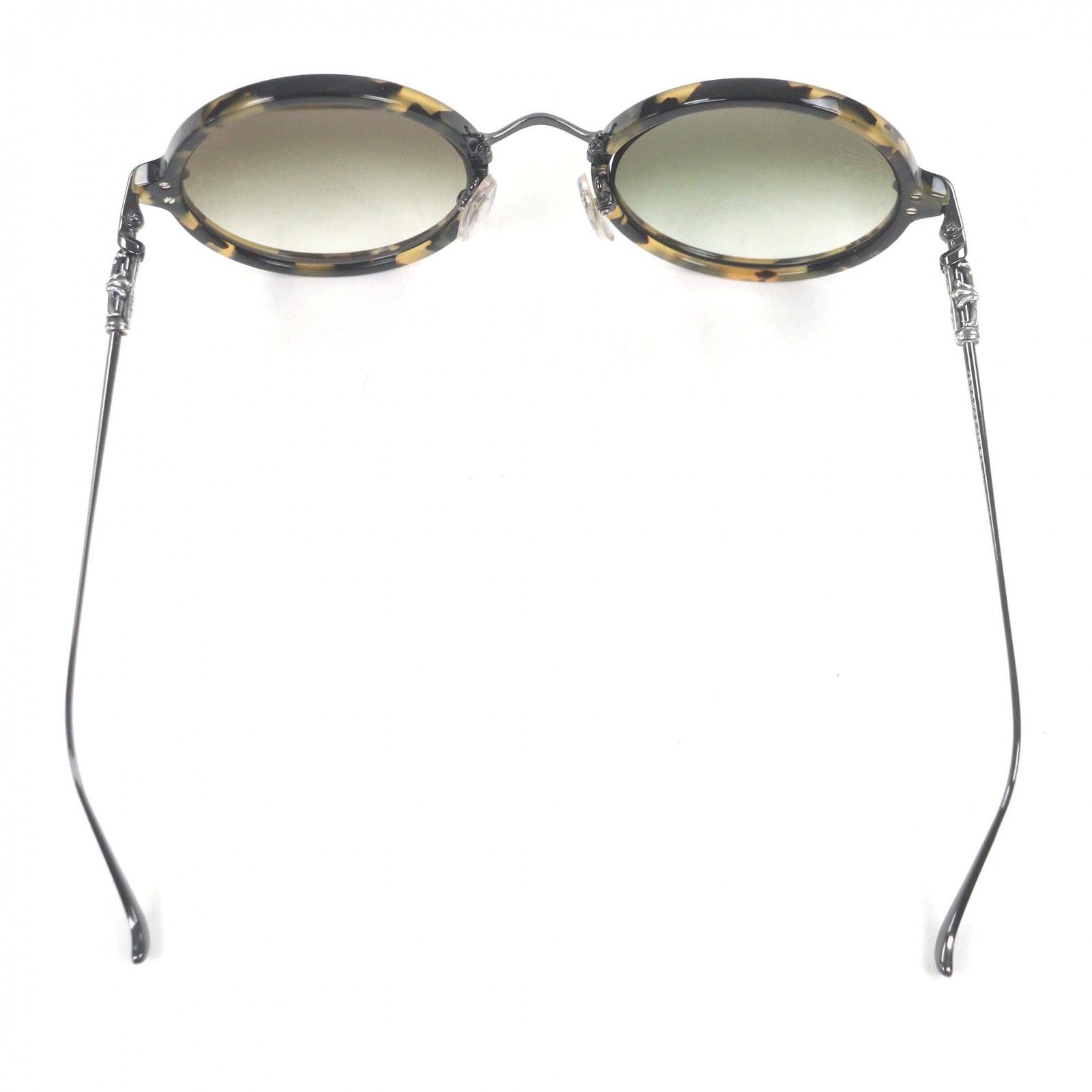 Chrome Hearts Chrome Hearts Chrome Hearts MOIST CH Cross Round Frame Sunglasses Precious Metal Sunglasses DUTY FREE for USA Size ONE SIZE - 4 Thumbnail