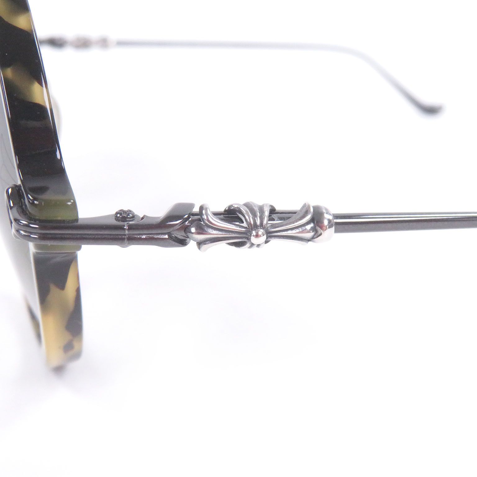 Chrome Hearts Chrome Hearts Chrome Hearts MOIST CH Cross Round Frame Sunglasses Precious Metal Sunglasses DUTY FREE for USA Size ONE SIZE - 8 Thumbnail