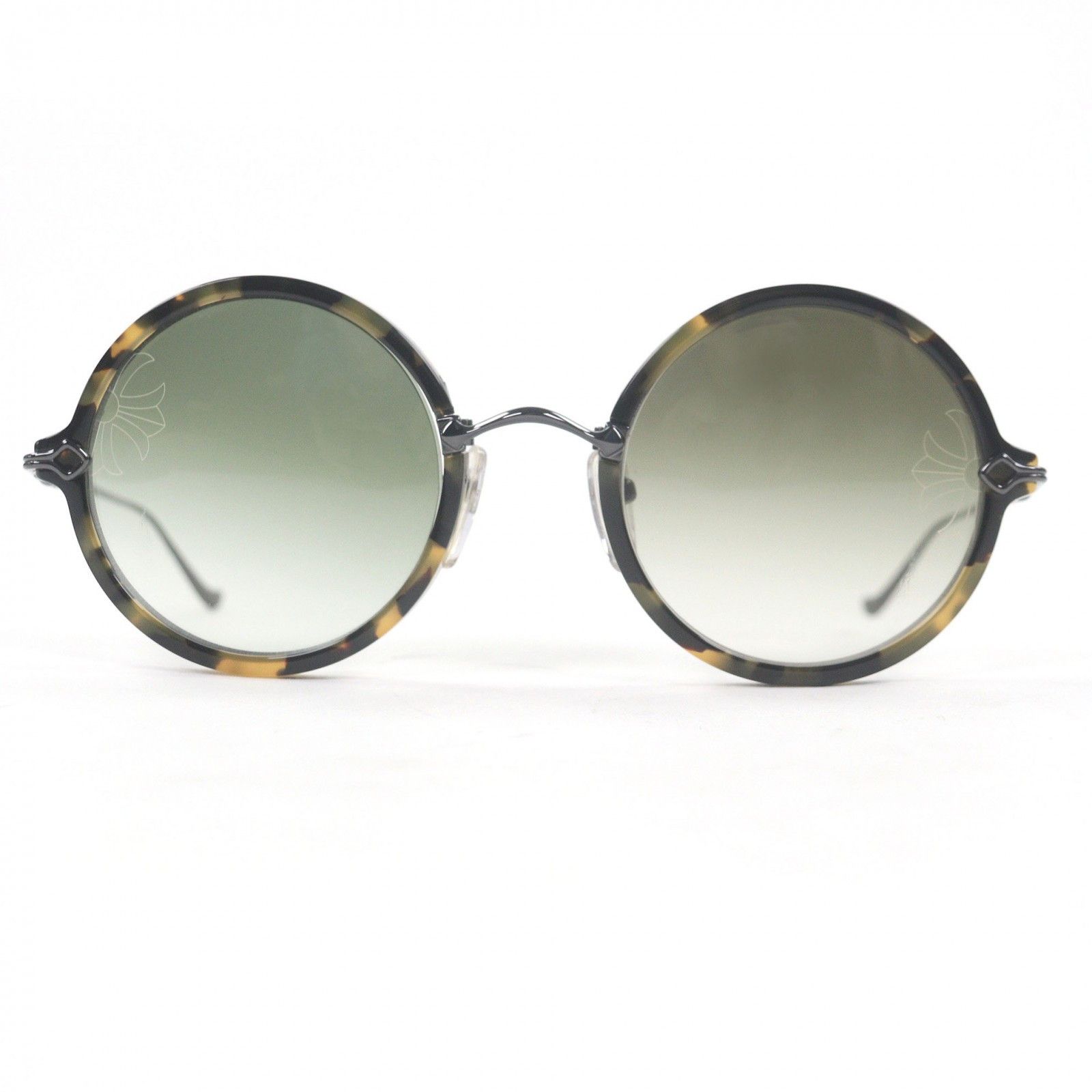 Chrome Hearts Chrome Hearts Chrome Hearts MOIST CH Cross Round Frame Sunglasses Precious Metal Sunglasses DUTY FREE for USA Size ONE SIZE - 3 Thumbnail
