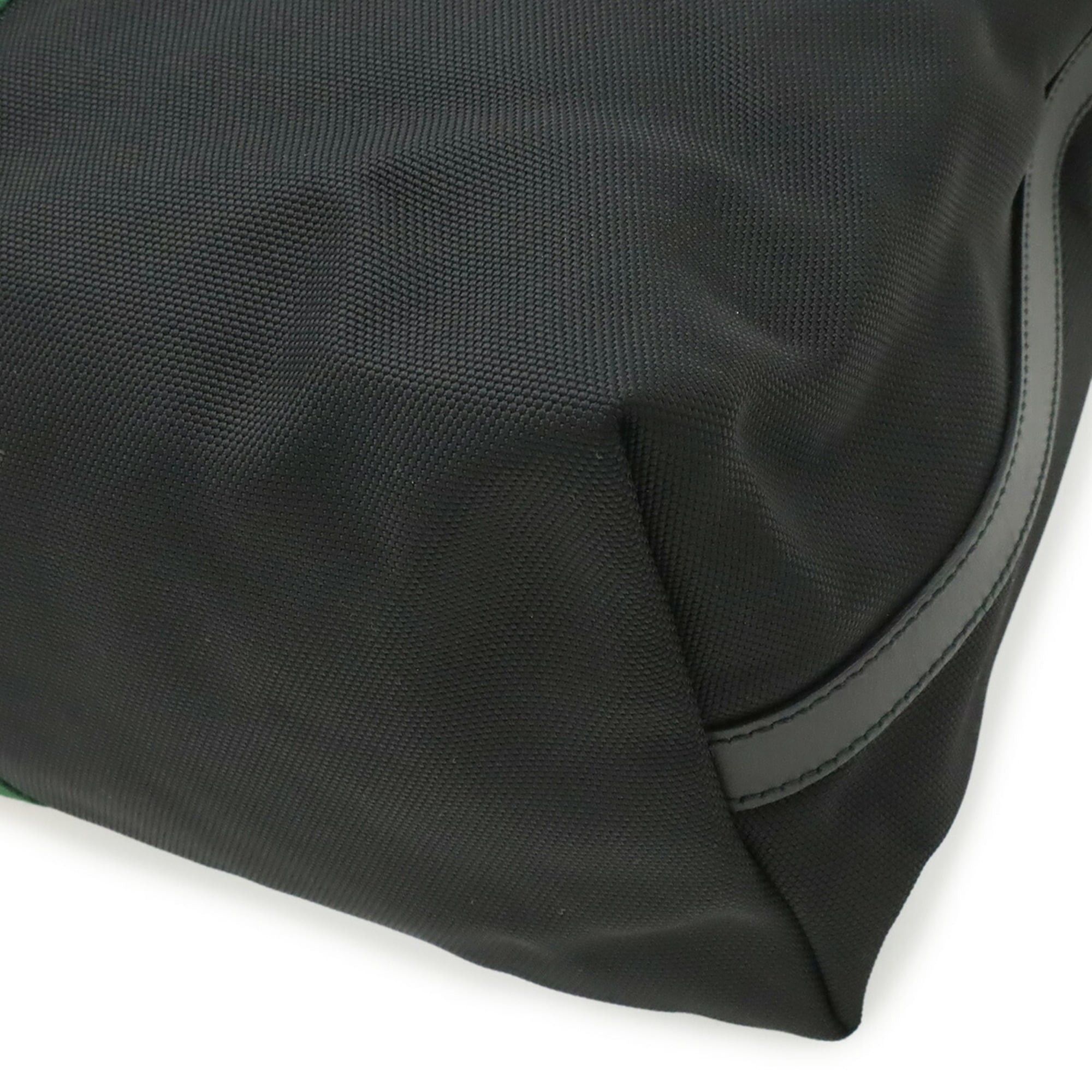 Gucci GUCCI Web Stripe Sherry Line Tote Bag, Large Tote, Shoulder Nylon Leather, Black, 619750 Size ONE SIZE - 4 Thumbnail