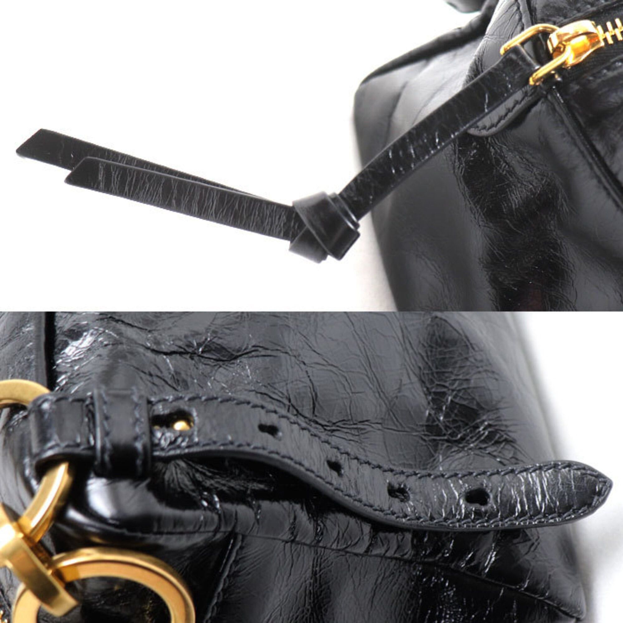 Prada PRADA Dangle Handbag, Black, 1BB137 2CYR F0002, Women's Size ONE SIZE - 5 Thumbnail
