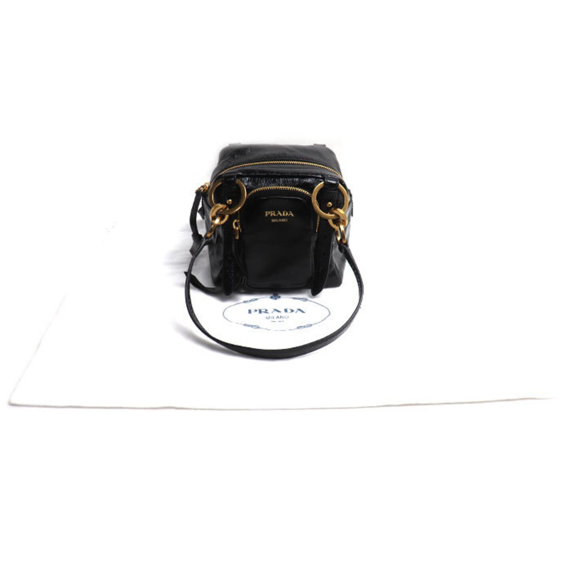 Prada PRADA Dangle Handbag, Black, 1BB137 2CYR F0002, Women's Size ONE SIZE - 6 Thumbnail