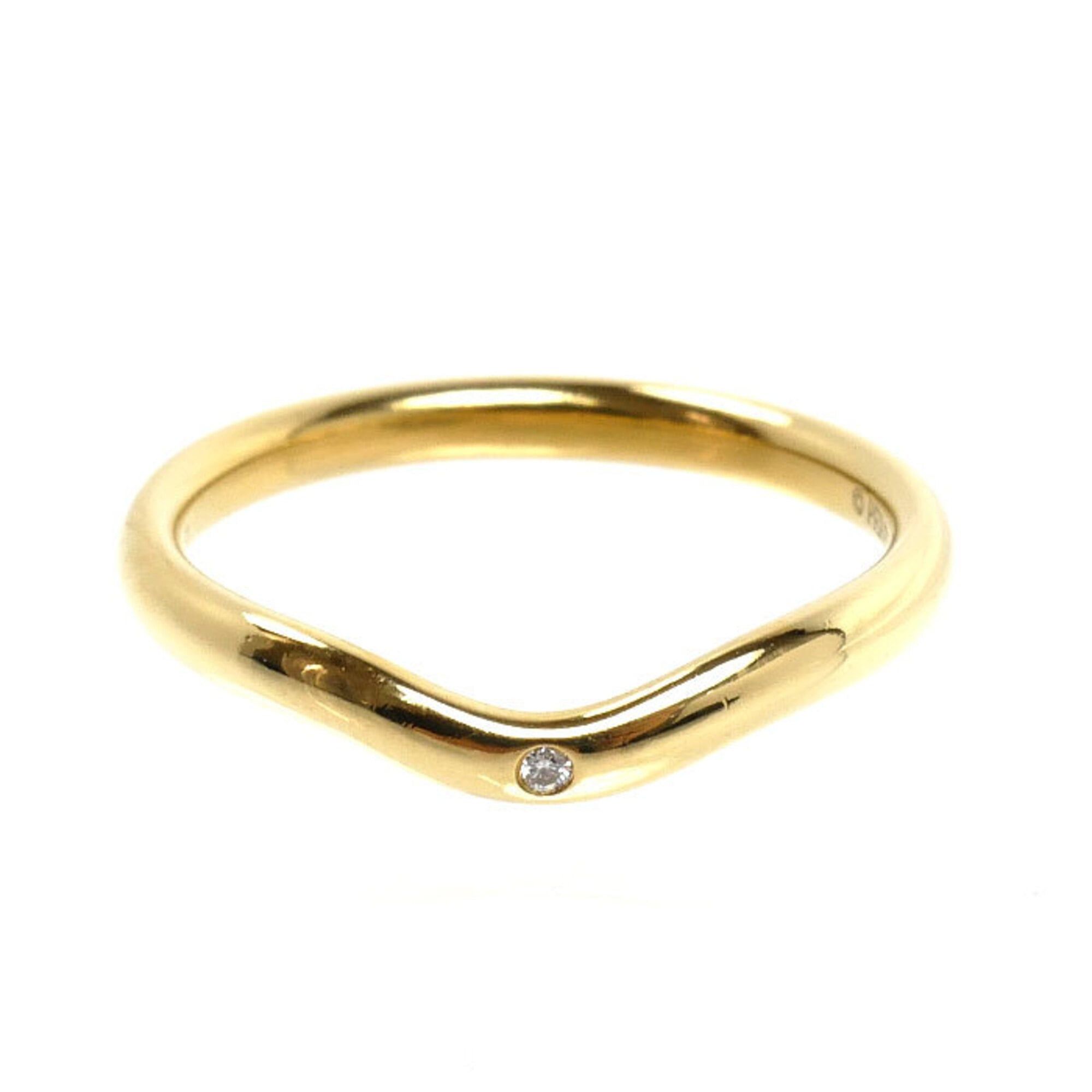 Tiffany & Co. TIFFANY&Co. Tiffany & Co. 18K Yellow Gold Curved Band Ring with Diamonds, 2.7g, Women's Size ONE SIZE - 3 Thumbnail