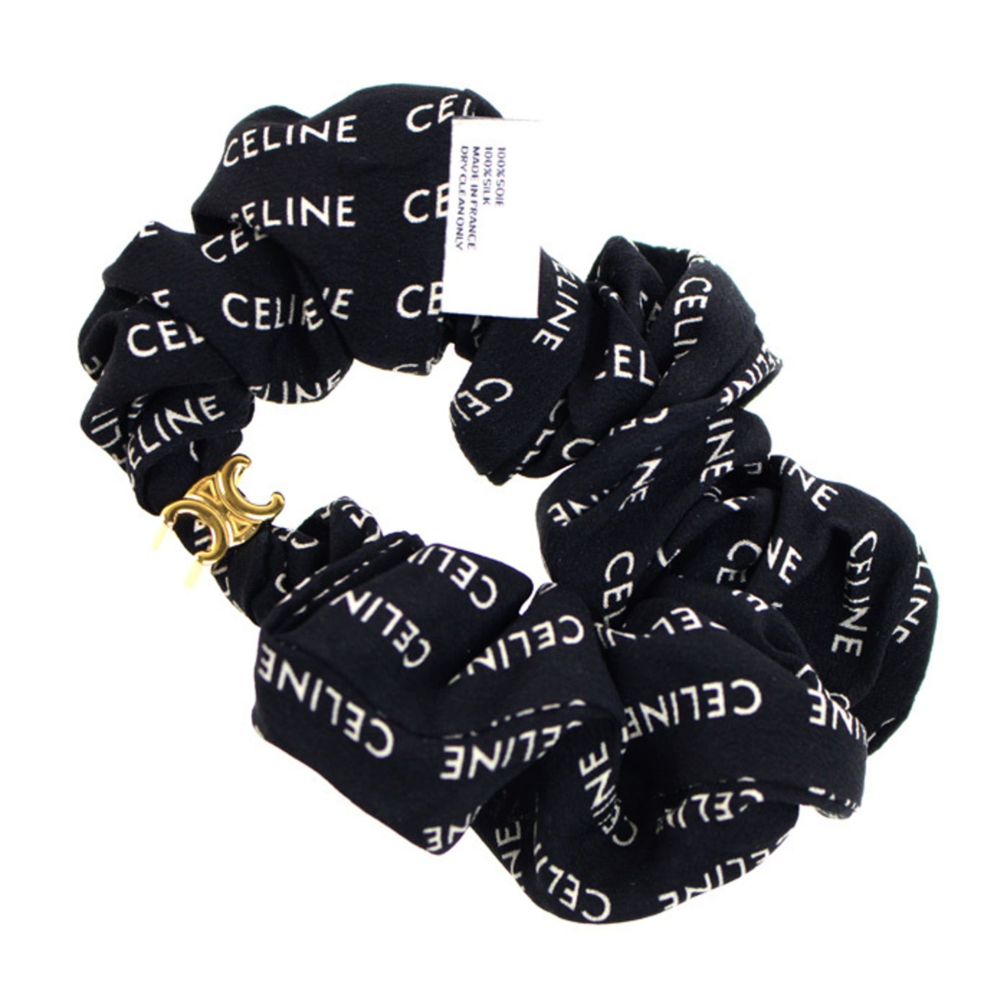 Celine CELINE Rayures Hair Accessory Scrunchie 46Y352SIB.350B Women's Size ONE SIZE - 2 Thumbnail