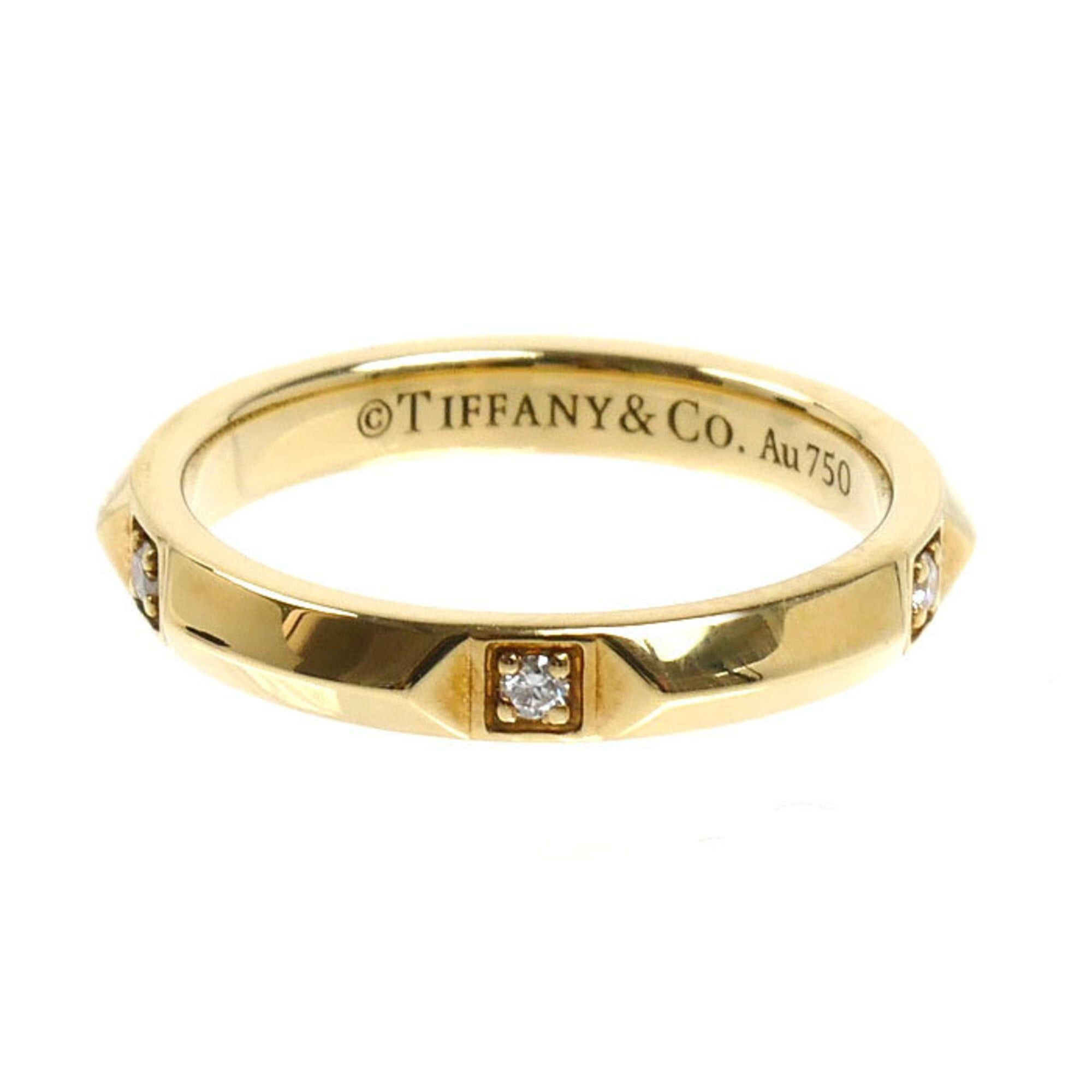 Tiffany & Co. TIFFANY&Co. Tiffany 18K Yellow Gold True Band Ring with Diamonds, 3.2g, Women's Size ONE SIZE - 3 Thumbnail