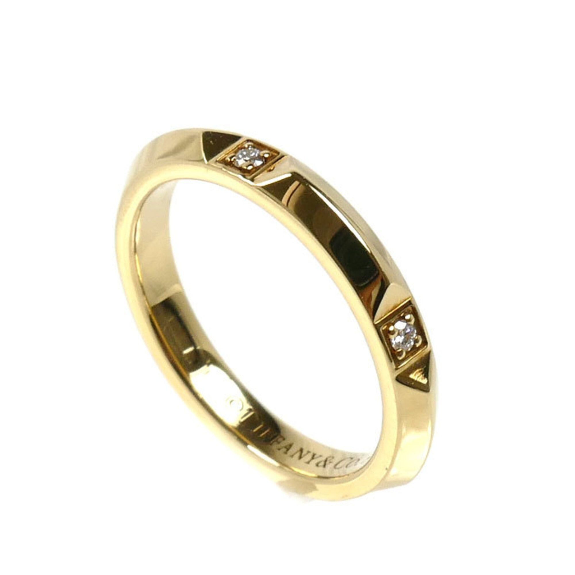 Tiffany & Co. TIFFANY&Co. Tiffany 18K Yellow Gold True Band Ring with Diamonds, 3.2g, Women's Size ONE SIZE - 2 Thumbnail
