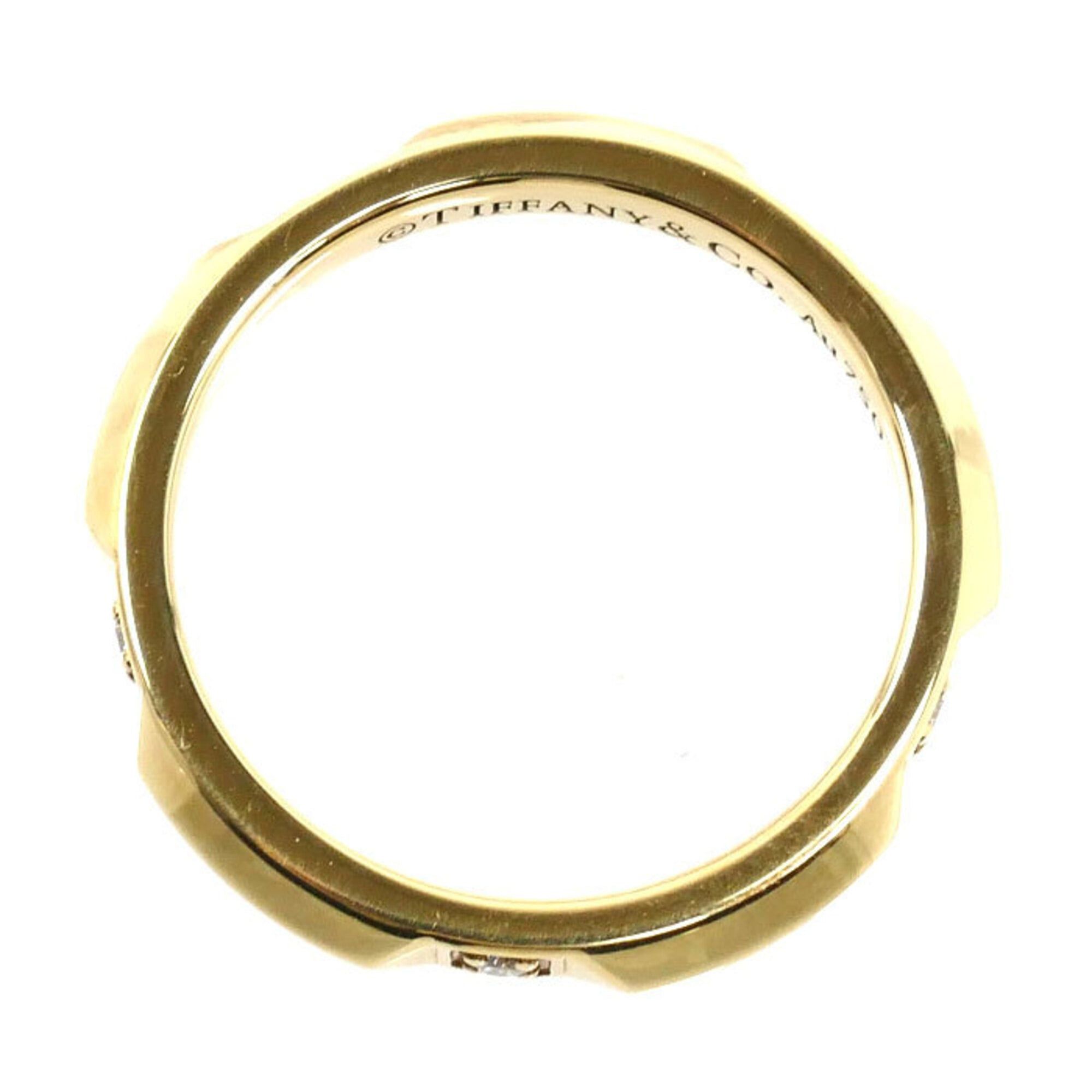 Tiffany & Co. TIFFANY&Co. Tiffany 18K Yellow Gold True Band Ring with Diamonds, 3.2g, Women's Size ONE SIZE - 4 Thumbnail