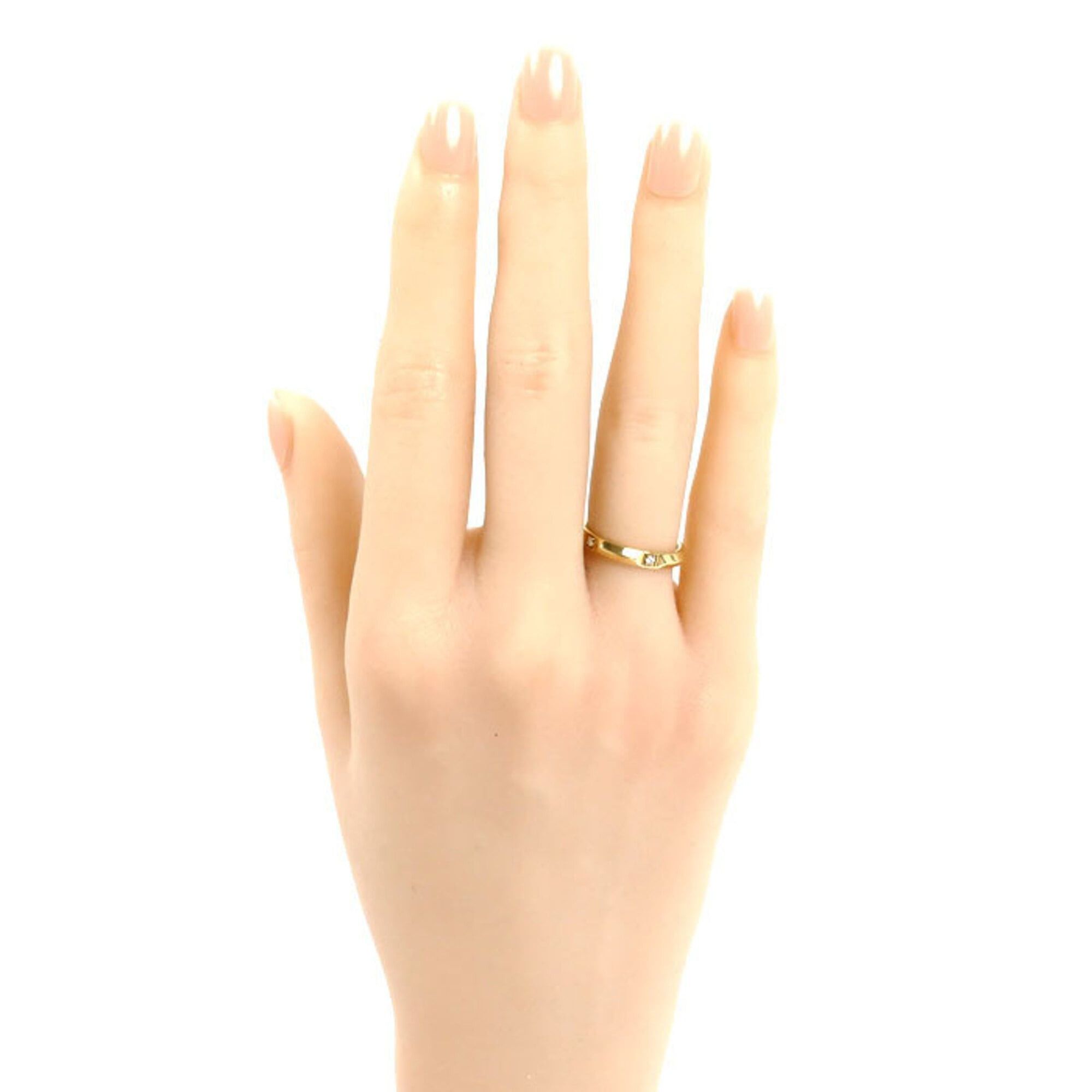 Tiffany & Co. TIFFANY&Co. Tiffany 18K Yellow Gold True Band Ring with Diamonds, 3.2g, Women's Size ONE SIZE - 7 Thumbnail